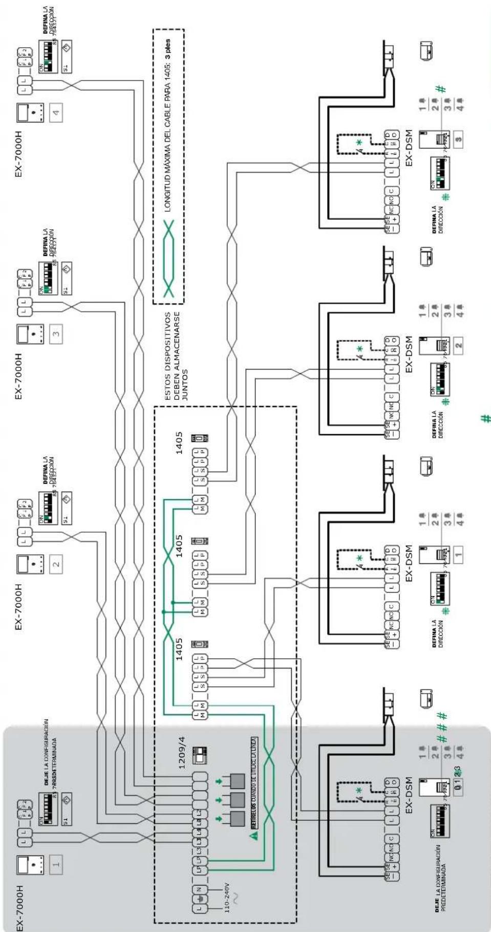 COMELIT HFX7000M - Diagrama de ampliacion de systema maxima - 8