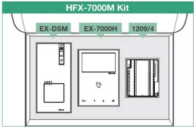 COMELIT HFX7000M - Contenso del paquete - 1