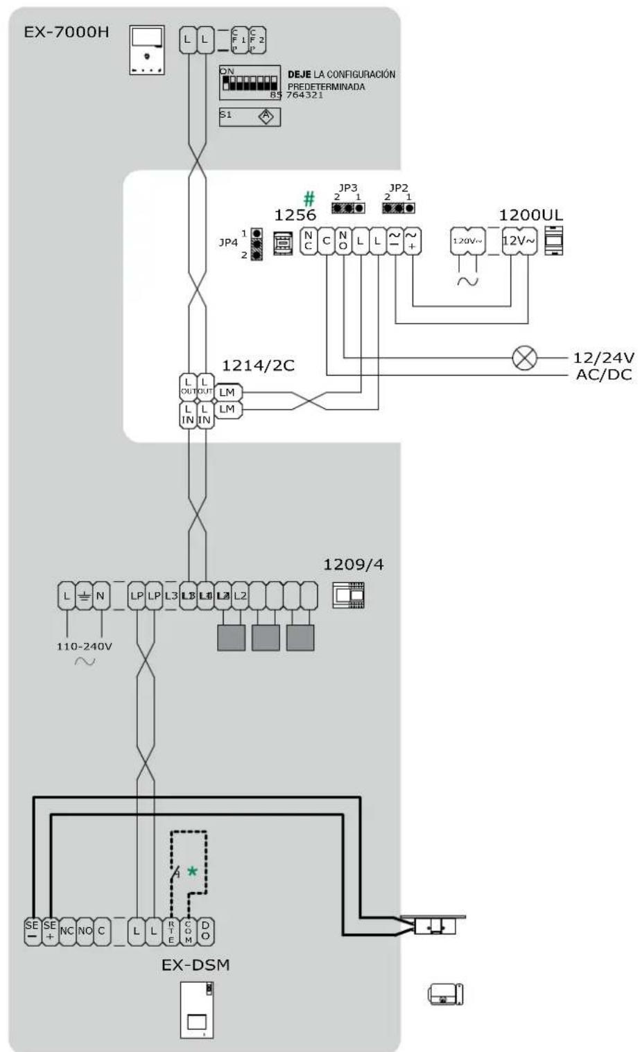 COMELIT HFX7000M - Diagrama de ampliacion de systema maxima - 11