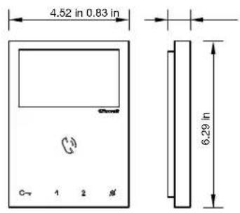 COMELIT HFX7000M - Identificacion de los componentes - 4