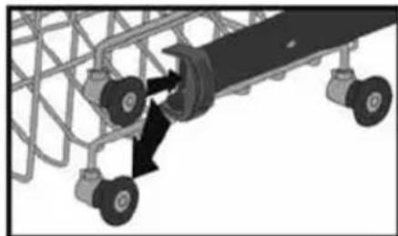 INVENTUM VVW7020 - ADJUSTING THE HEIGHT OF THE UPPER BASKET - 2