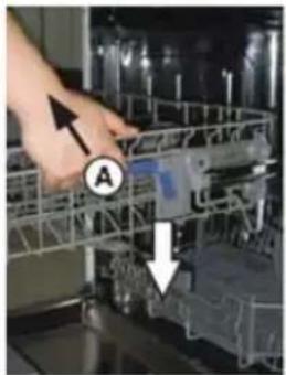 SAMSUNG DW60M6040FW - Regolazione del cestello superiore - 1