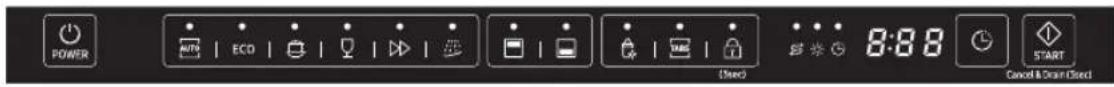 SAMSUNG DW60M6040FW - PANEL DE CONTROL - 4