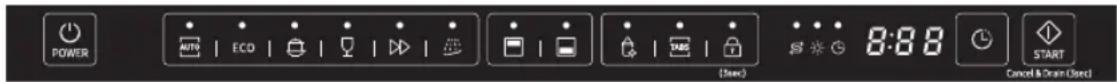 SAMSUNG DW60M6040FW - PAINEL DE CONTROLO - 4