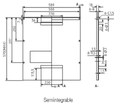SAMSUNG DW60M6040FW - PASO 3. PREPARACIÓN DEL PANEL PERSONALIZADO (PARA LAVAVAJILLAS TOTALMENTE INTEGRABLES Y SEMIINTEGRABLES) - 2