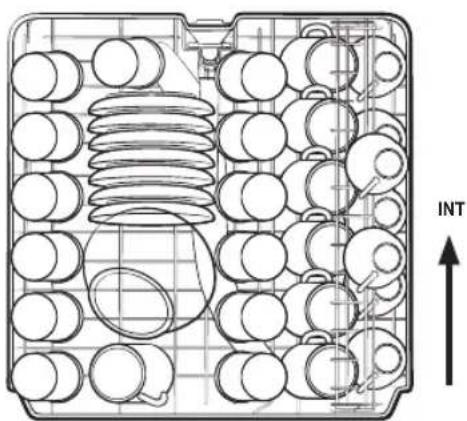 SAMSUNG DW60M6040FW - CARGA DE LA CESTA SUPERIOR - 1