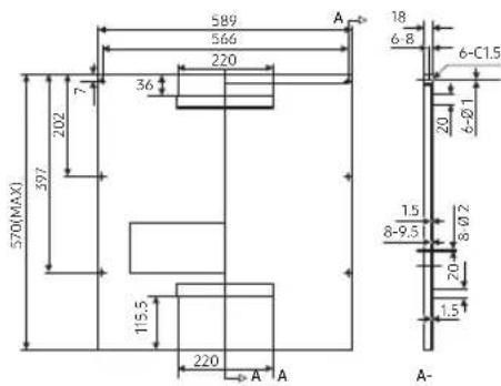 SAMSUNG DW60M6040FW - KROK 3. PRZYGOTOWANIE PANELU NIESTANDARDOWEGO (DO ZMYWAREK DO CAŁKOWITEJ I CZĘŚCIOWEJ ZABUDOWY) - 2