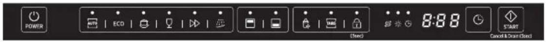SAMSUNG DW60M6040FW - PANNELLO DI CONTROLLO - 4
