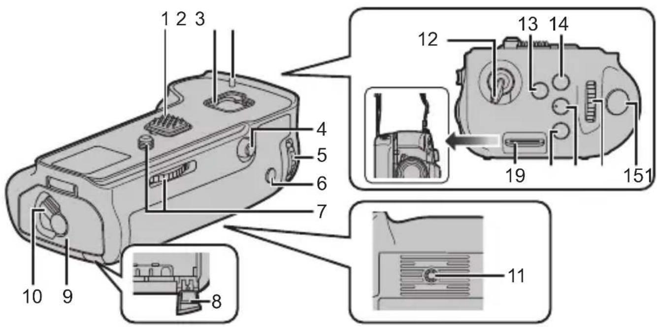 PANASONIC Lumix DMWBGGH5 - Names of the components - 1