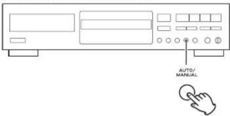 TEAC CDRW890MKII - Selección el modo de asignación del número de pista mediante el botón AUTO/MANUAL. - 1