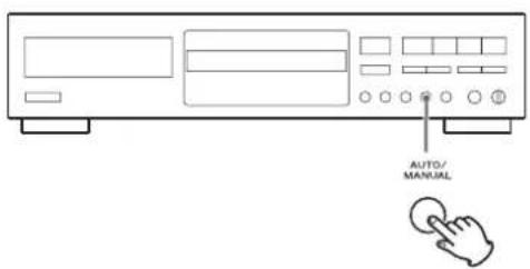 TEAC CDRW890MKII - SeLECTIONE el modo de asignacion del numero de pista mediante el boton AUTO/MANUAL. - 1
