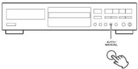 TEAC CDRW890MKII - Select the mode of track number assignment using the AUTO/MANUAL button. - 1