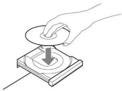 TEAC CDRW890MKII - Placez un disque sur le tiroir avec sa face sérigraphie vers le haut. - 1