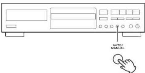 TEAC CDRW890MKII - Select the mode of track number assignment using the AUTO/MANUAL button. - 1