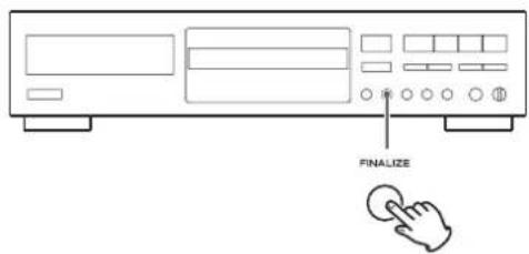 TEAC CDRW890MKII - Press the FINALIZE button in the stop mode. - 1