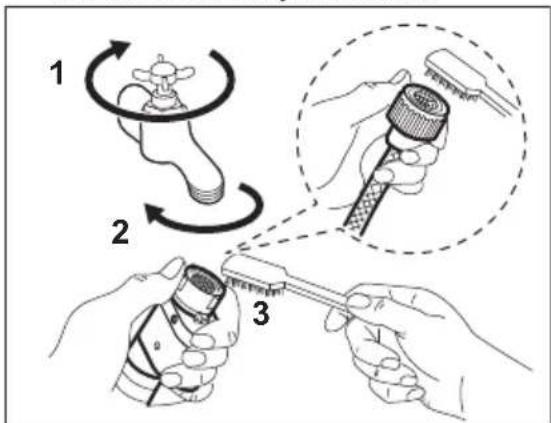 AEG LP5482 - Nettoyage du tuyau d'arrivée d'eau et du filtr de la vanne - 1
