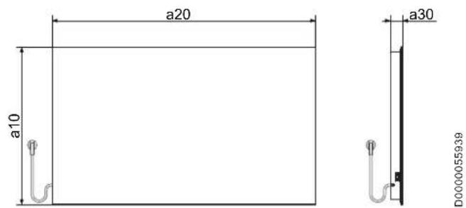 AEG GH 500 W - Cotes et raccordements - 1