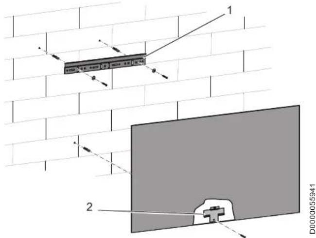 AEG GH 500 W - Montage van de montagebeugel - 2