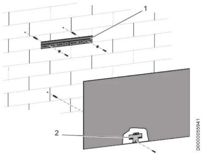 AEG GH 500 W - Montage de l'équerre de fixation - 2