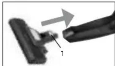 INVENTUM STS625R - CONNECTING AND DISCONNECTING THE TURBO BRUSH - 1