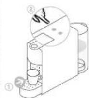 KRUPS Nespresso Essenza Mini XN1108 - Water volume instelen/ Ppoypaumoc oykou vepou - 2