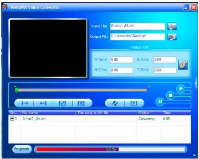 LENCO XEMIO760 BT - Convertir des fichiers vidéo en AVI - 4
