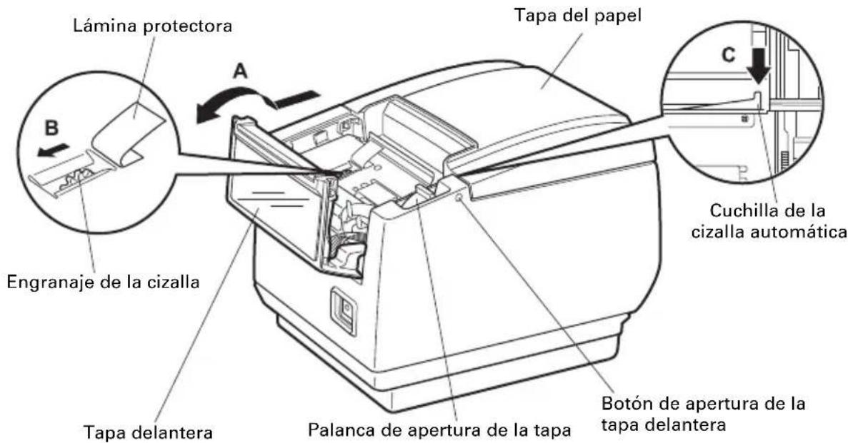 CITIZEN CTS601II - Desbloqueo de la cizalla (2) - 1
