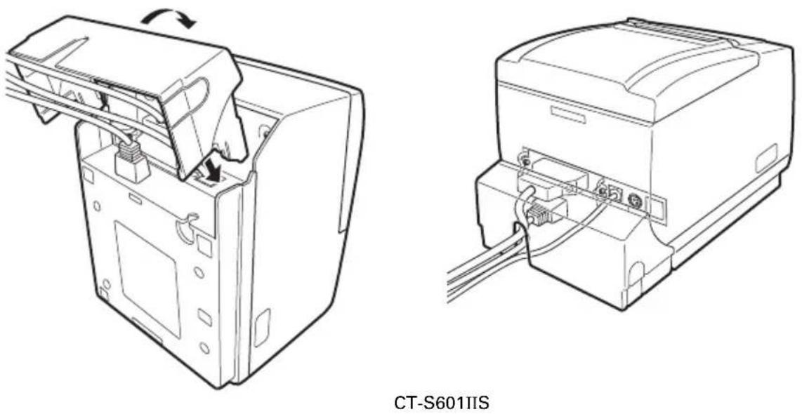 CITIZEN CTS601II - Colocación de la tapa de conexiones - 1