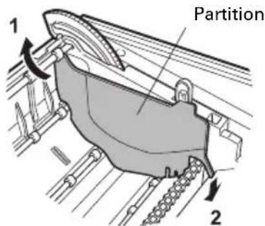 CITIZEN CTS601II - Partition pour rouleau de papier - 1