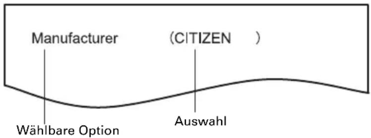 CITIZEN CTS601II - Schnelleinstellungsmodus - 1