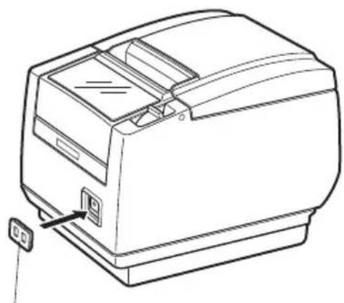 CITIZEN CTS601II - Colocación de la tapa del interruptor de alimentación - 1
