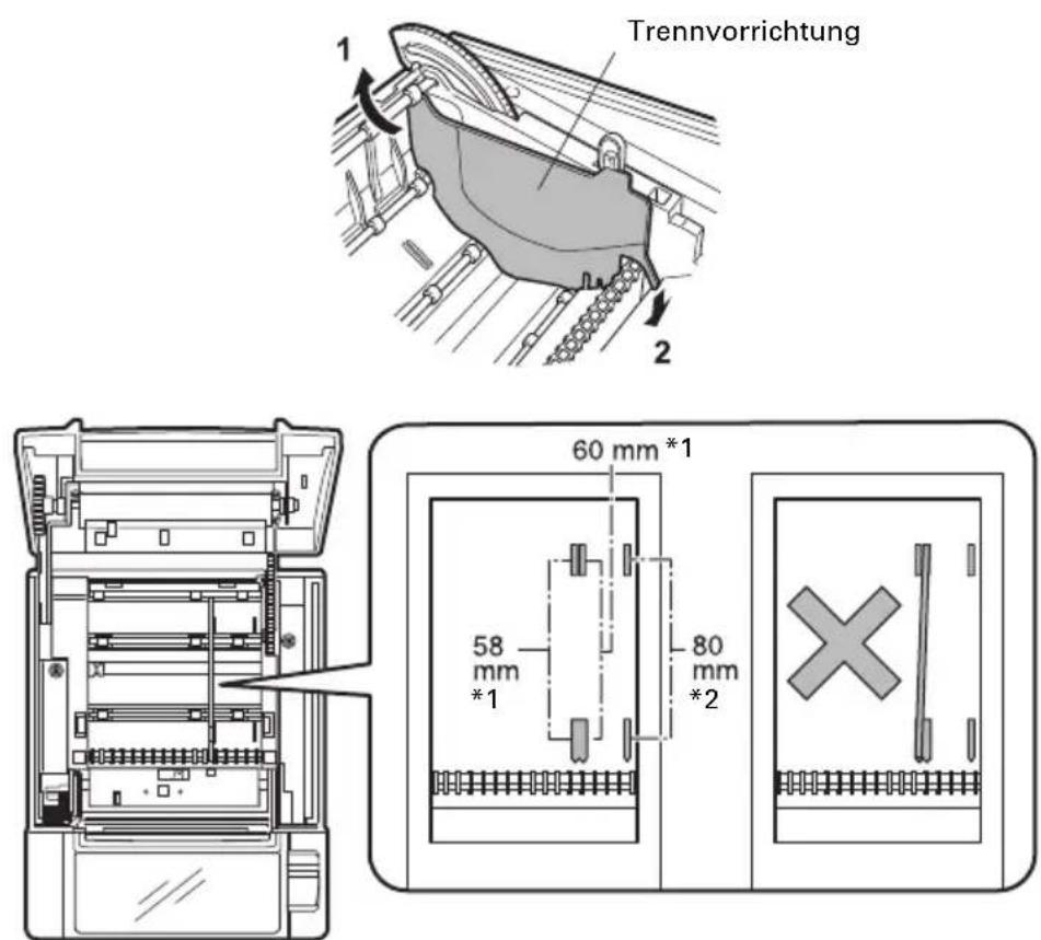 CITIZEN CTS601II - Trennvorrichtung für Papierrollen - 1