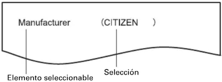 CITIZEN CTS601II - Modo de configuración rápida - 1