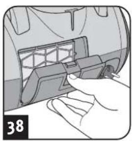 DIRT DEVIL BG72 - Remplacement / nettoyage du filtre de sortie d'air - 1