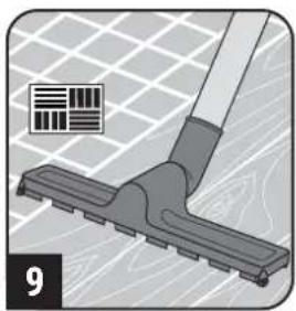 DIRT DEVIL BG72 - Apparaat monteren en mondstukken aan de ondergrond aanpassen - 9