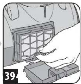 DIRT DEVIL BG72 - Remplacement / nettoyage du filtre de sortie d'air - 2