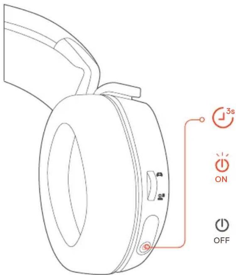 STEELSERIES Arctis 7 - d. POWER ON / OFF - 1