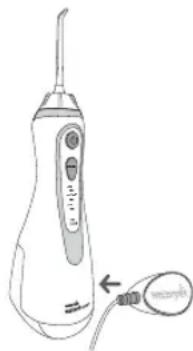 Waterpik WP562E - Chargement de l'appareil avant la première utilisation. - 1
