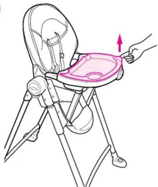 GRACO Contempo Highchair - Point Buckle Boucle à 3 points Hebilla de 3+puntos - 2