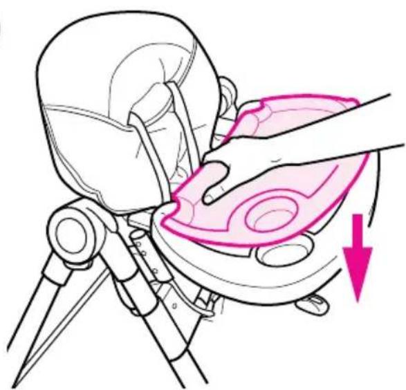 GRACO Contempo Highchair - Point Buckle Boucle à 3 points Hebilla de 3+puntos - 1