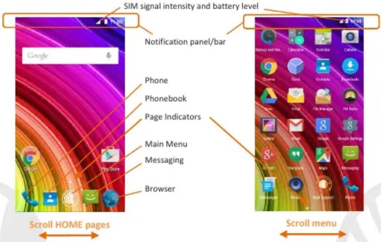 NGM-Mobile You Color P503 - The main menu - 1