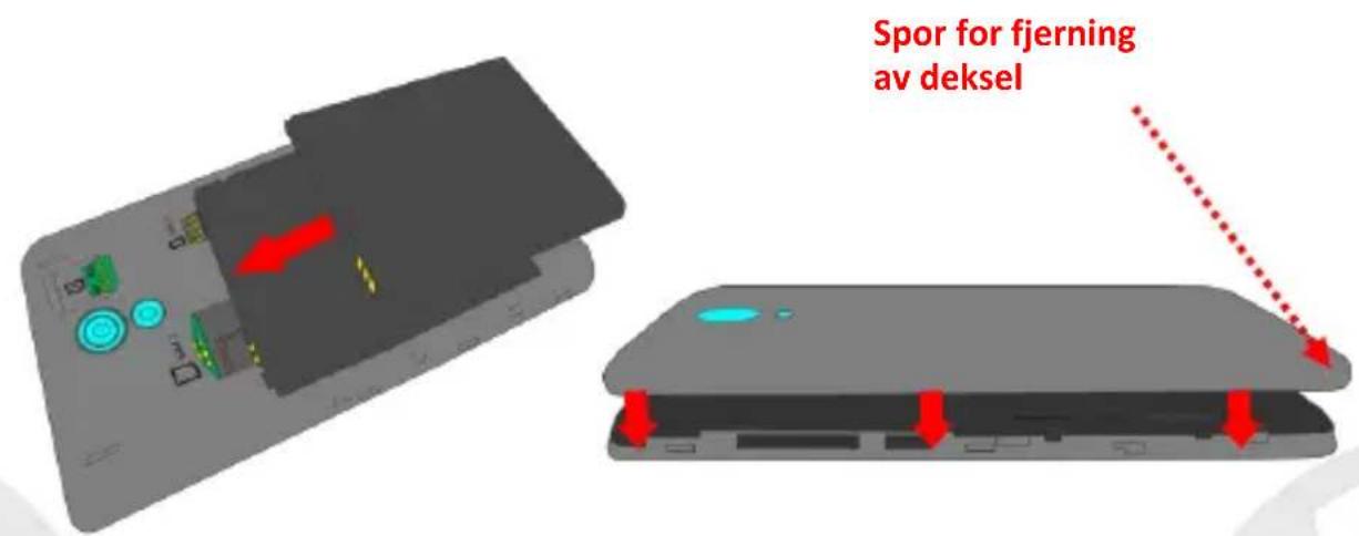 NGM-Mobile You Color P503 - Innsetting av batteri - 1