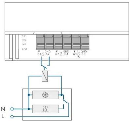 Homematic IP HmIPMIOB - Raccordement du signal de commutation externe - 1