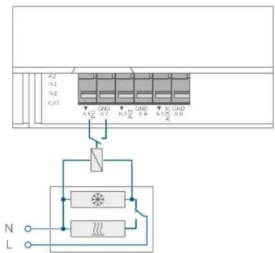 Homematic IP HmIPMIOB - Aansluiting extern Change-Over-signal - 1