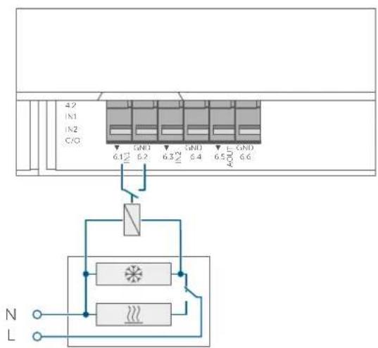 Homematic IP HmIPMIOB - Anschluss externes Change-Over-Signal - 1