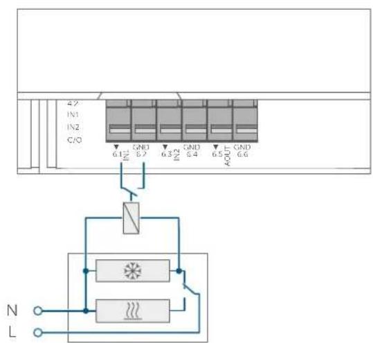 Homematic IP HmIPMIOB - Conexión de numeral de conmutación externa - 1