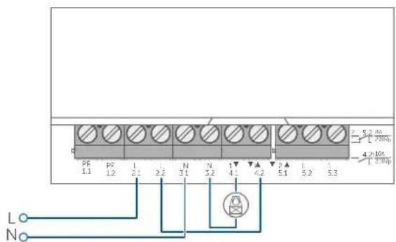 Homematic IP HmIPMIOB - Conexión de deshumidificador - 2