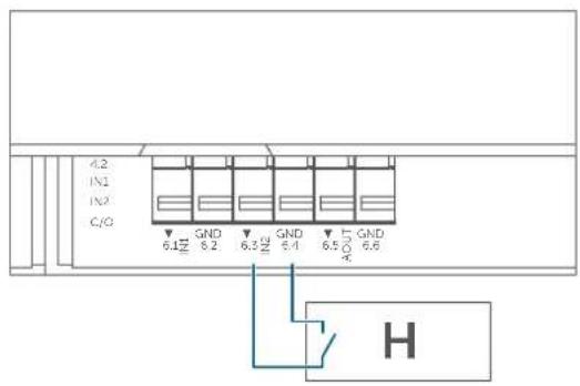Homematic IP HmIPMIOB - Conexión de sensor de humedad - 1