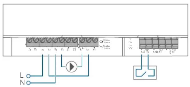 Homematic IP HmIPMIOB - Raccordement du limiteur de température - 2