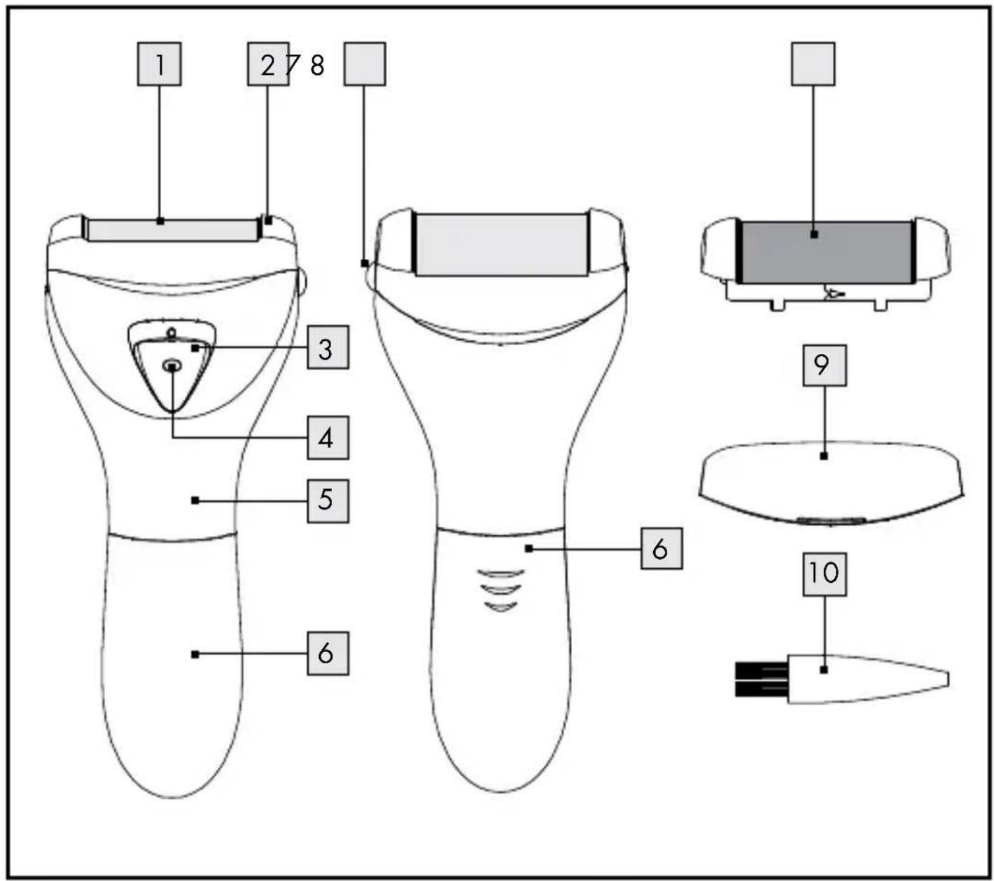 SILVERCREST SHE 3 D4 - ELEKTRICKY STROJCEK NA ODSTRÁNENIE ZROHOVATENEJ KOŽE - 2